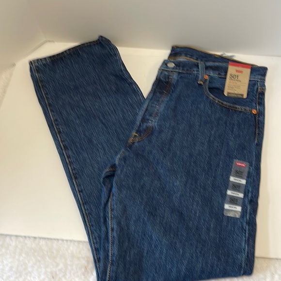 Levi's Other - Levi's Mens  501 Original Straight Leg  38x34 Button fly Jeans NWT